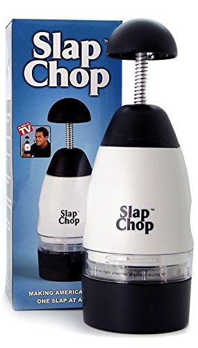 Original Slap Chop Slicer Con Cuchillas De Acero Inoxidable 