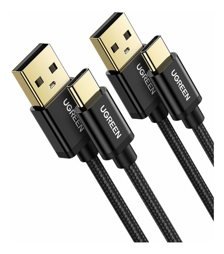 2 Cables Trenzados Usb-c A Usb-a 1.8mt Ugreen -2lcg