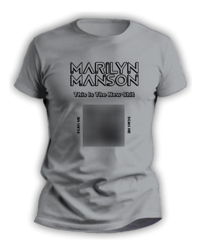 Remera Rockera De Hombre Y Mujer Con Qr Marilyn Manson 3211