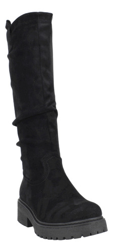 Bota New Walk Microfibra Negra