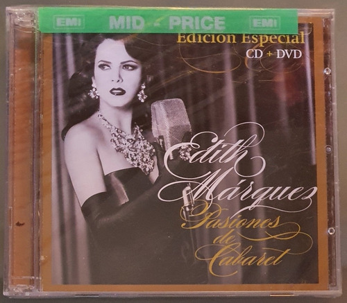 Cd Edith Marquez - Pasiones De Cabaret - Cd Y Dvd - Nacional