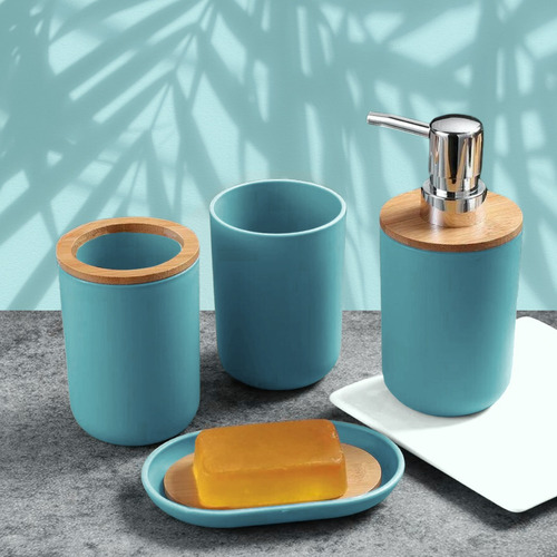 Juego De Accesorios De Baño Kit 4pz Dispensadores Vasos