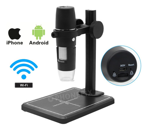 Microscopio Digital Wifi / Usb / 1000x Tienda Cod 104