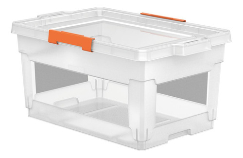 Caixa Organizadora T-force Transparente 60l Tramontina Cor Translúcido