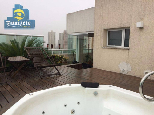 Imagem 3 de 21 de Cobertura À Venda, 163 M² Por R$ 1.290.000,01 - Campestre - Santo André/sp - Co1303