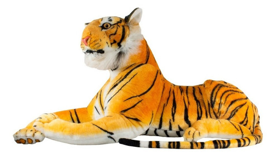 Peluche Tigre Amarillo Felino Panthera Tigris Tigres Gran Gigante Asiento 100CM 