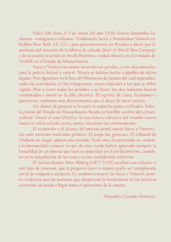 Imagen 2 de 2 de El Proceso Sacco & Vanzetti (tapa Dura)