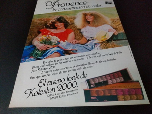 (pb953) Publicidad Clipping Tintura Provence Koleston 2000