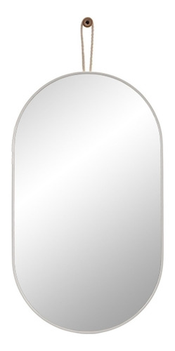 Espejo Ovalado Reflejar 40x70cm Para Colgar Marco Pvc Envio