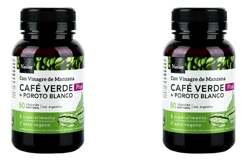 Café Verde Plus X2 Adelgazante Natier 50 Cap