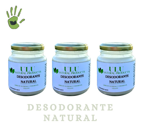 Desodorante Natural Crema 3 Und