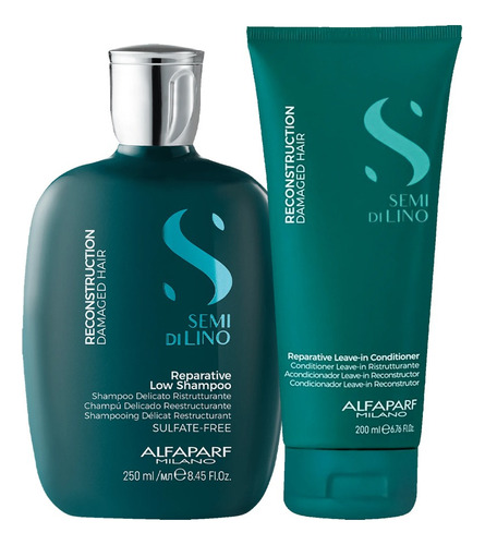  Kit Shampoo E Leave-in Alfaparf Sdl Reconstruction Home Care