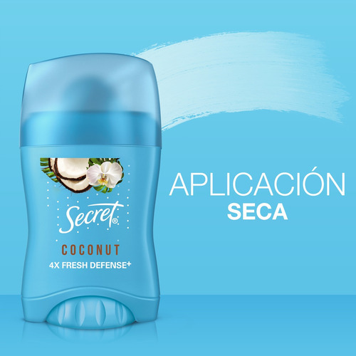 Barra Invisible Antitranspirante Secret Coco 45 G