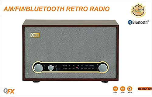 Qfx - Radio Bluetooth Para Mesa Marrón