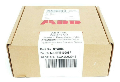 Factory Sealed Abb Ntai106 I/o Termination Module Ccs