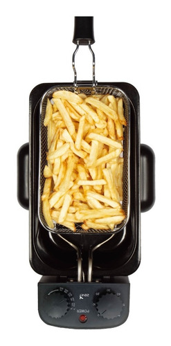 Imagen 4 de 4 de Freidora Eléctrica Sikla Papas Fritas 3 Litros C/ Timer Tapa