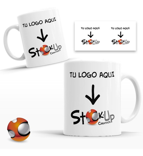 10 Tazas Personalizadas Con Tu Imagen O Logotipo