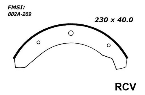 Balata Tambor Delantera Para Volkswagen Karmann Ghia  1970