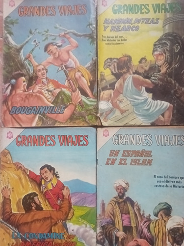 4 Cómics Grandes Viajes Novaro 60s