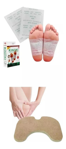 10 Parches Desintoxicantes Pies Kinoki + 10 Parches Rodilla