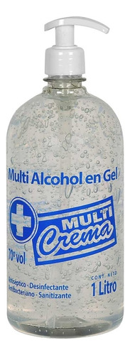 Alcohol En Gel Dispensador Multi Crema 70° Vol Desinfectante