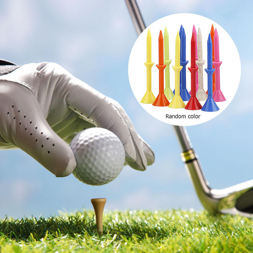 4 Paquete De 2-7 Tees De Golf De Cuña De Plástico 4 Piezas