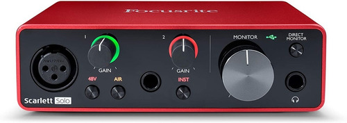 Placa De Sonido Focusrite Scarlett Solo 3 Gene Interface