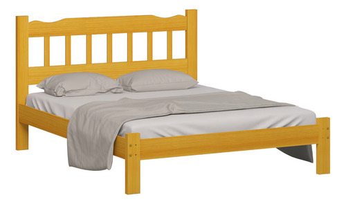 Cama Queen Perola Reforçada Cor Cerejeira