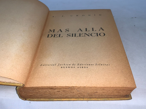Mas Alla Del Silencio - Cronin - Ediciones Selectas