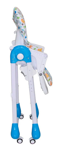Bebeglo Silla De Comer Bebé Con 7 Alturas Reclinable Azul