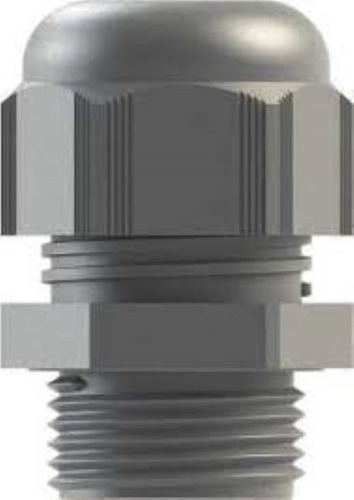 6 Pzas Conector Tipo Glándula M20 Bimed Bm-02 Gris