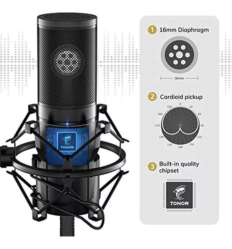 Estación de ferrocarril Esmerado industria Kit De Microfono Tonor Usb Microfono De Condensador Q9 Micro | Envío gratis