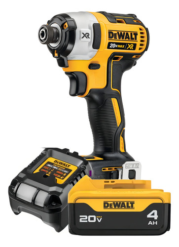Parafusadeira Imp 1/4 Dewalt Dcf887 + Bat 4ah + Carreg Cor Amarelo/preto Frequência