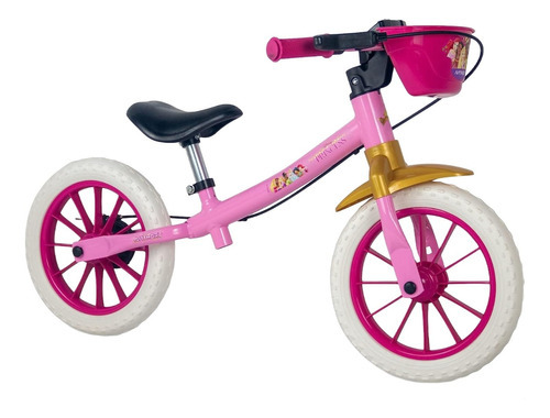 Bicicleta Infantil A12 Equilíbrio Bal Princesas Rosa Nathor Tamanho do quadro Único