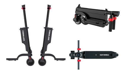 Patin Electrico Ultra Plegable - Scooter Recargable Color Negro
