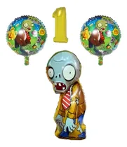 Comprar 9 Art Globos Metalizados Plantas Vs Zombie Cotillon