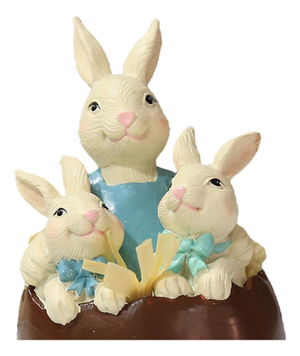 Estatua De Conejo, Figuritas En Miniatura De De Pascua Para