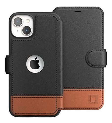 Funda Para iPhone 13 Mini Cuero Con Tarjetero , Smoky Cedar