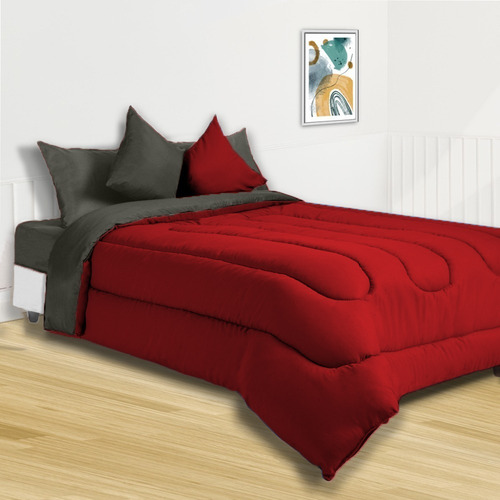 Imagen 2 de 9 de Acolchado Blanco Paris 2½ Plazas Juvenil Reversible