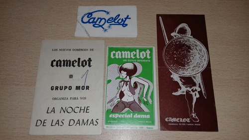 4 Tarjetas De Boliche Camelot Ramos Mejia $1750 El Lote Comp