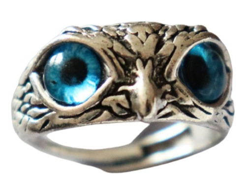 Anillo De Acero Búho De La Suerte 