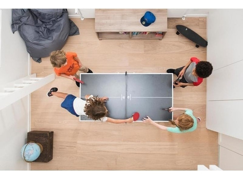 Mesa De Ping Pong Ppt 130 Small Indoor Portátil Con Raquetas