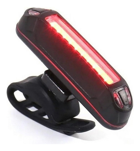 Luz Led Bicicleta Usb Seguridad Delantera Y Trasera 100 Lm