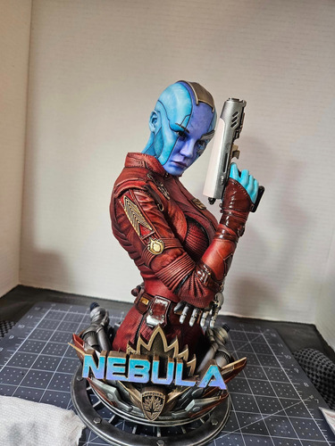 Busto Nebula Guardianes Marvel Coleccion Impreso En 3d