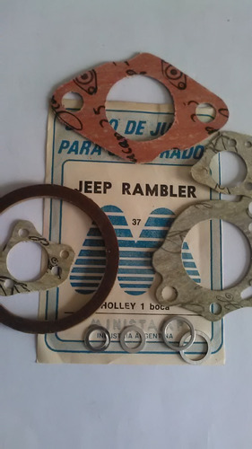 Juego Juntas Carburador Holley 1 Boca Jeep-rambler