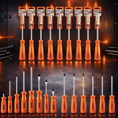 Combo De Jogos Chave Fenda Phillips, Torx E Canhão Premium