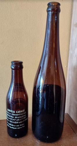 2 Garrafa Vazias Antiga De Coleção Cerveja Caracu E Ultramar (Usado)