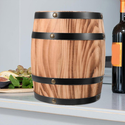 Dispensador De Whisky Retro En Barril De Roble M Marrón