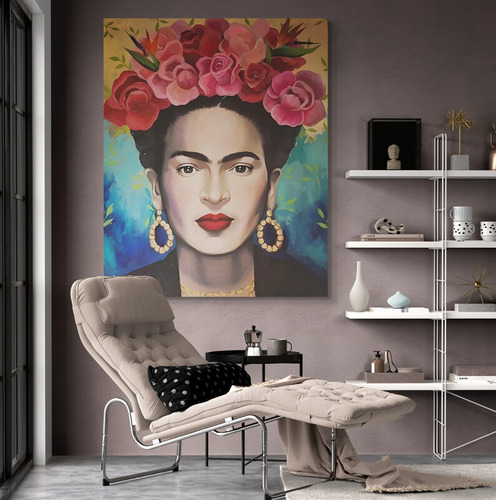 Cuadro En Lienzo Tayrona Store Frida Kahlo 001 40x50cm