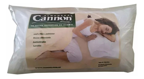 Imagen 2 de 4 de Set X2 Almohada Cannon Vellón 80x40 Algodón Anti Alérgica